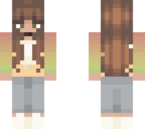 rainbow shirt girl green eyes