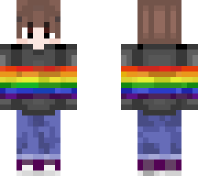 rainbow sweater person