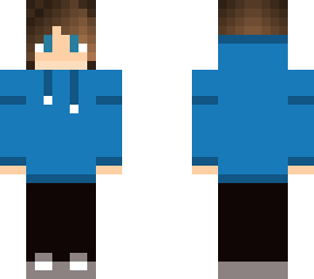 teen girl blue hoodie
