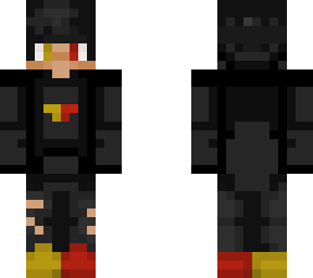 yellow, red and black boy.