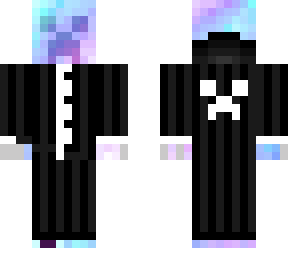 1st layer galaxy crafter creeper , 2nd layer buisness man with a suit