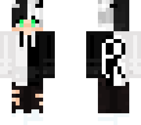 black and white