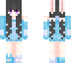 blue bunny girl edit
