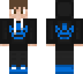 blue hoodie