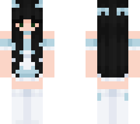 blue maid girl
