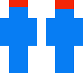 blue man with hat