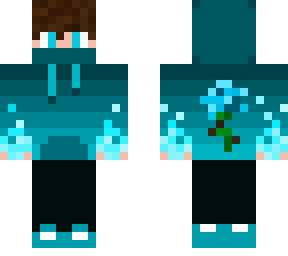 blue rose hoodie