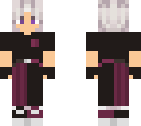 burgandy skin with gloves