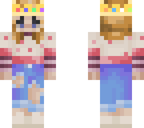 cute blonde aesthetic mc skin uwu <33