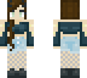 cute dark teal devil girl