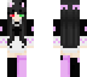 cute lilac cat girl