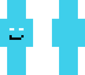 cyan box with herobrine face