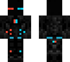 enderman azul y rojo