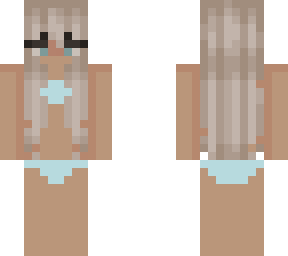 girl in blue swimming outfit