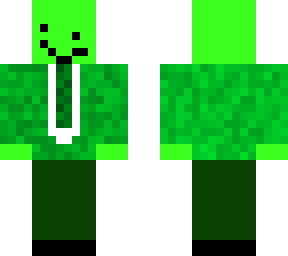 green guy in suit