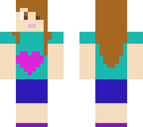 heart shirt girl