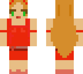 in red