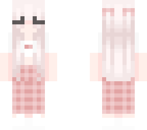pale blonde in plaid