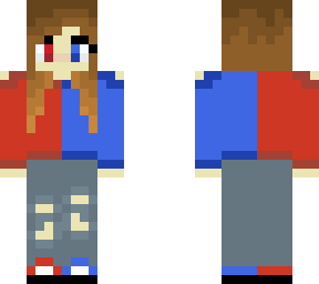 red and blue