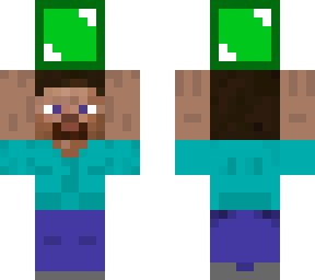 steve holding a emerald block