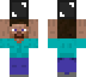 steve holding a netherite block