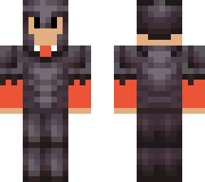 a dude with netherite armor