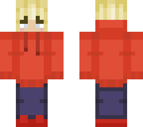 blondie with red jumper!
