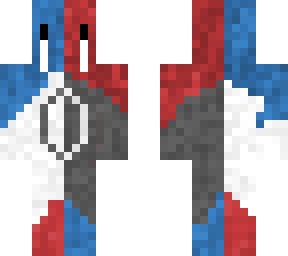 blue and red