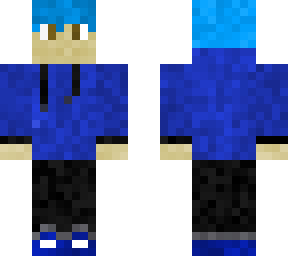 blue hoodie
