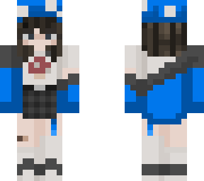 blue mushroom girl