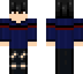 boy with black hair and blue hoodie