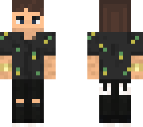 boy with black shirt and brown hair