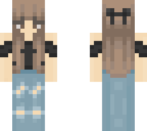 brown haired girl with off-shoulder shirt