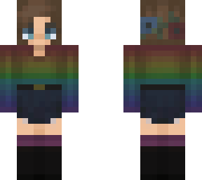 dark rainbow sweater