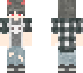 e-boy skull shirt and black and white pattern jacket