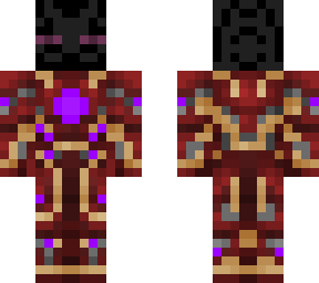 enderman in an iron man suit