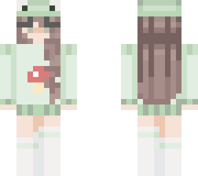 girl frog with mushroom