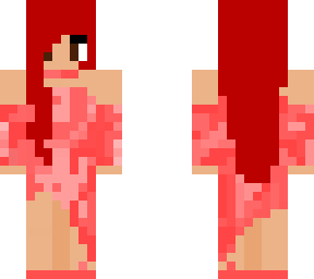 girl with a red dress