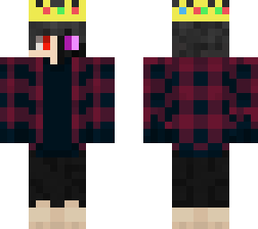 half ender half human with crown