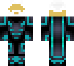 helmetless teal knight