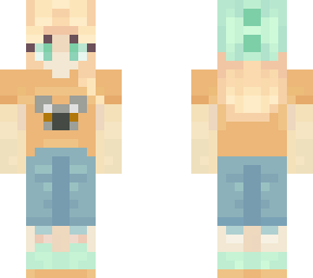i made a skin for my sis, she loves koalas and t-rex