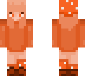 orange shroom girl (rainbow mushroom collection)