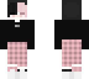 pink/black pig hoodie