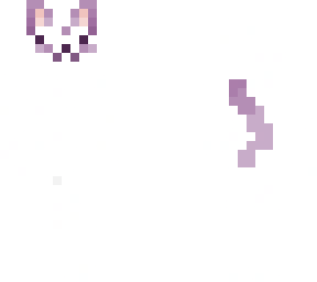 purple and white cat