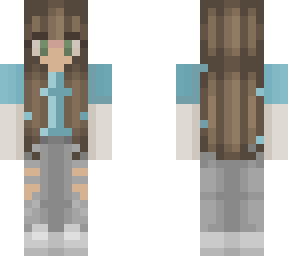 split dye shirt brown haired girl