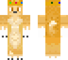tan orange fox with crown