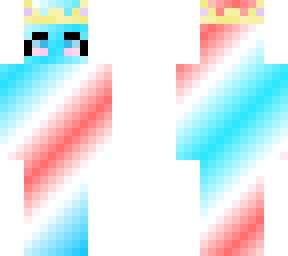 trans flag based character