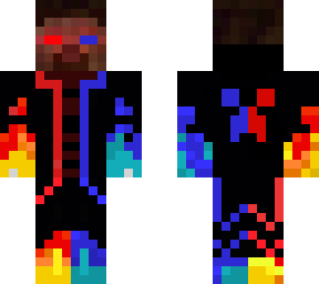 blue and red steve