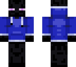Blue Hoodie Enderman | Minecraft Skin