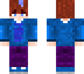 blue shy boy